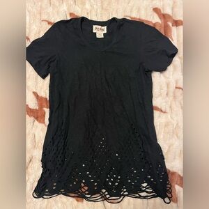 New Anthropologie Pepin Cutout Shirt Tee